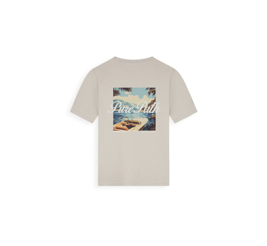 Pure Path T-shirt Riva Boat Taupe (26020105 - 53)