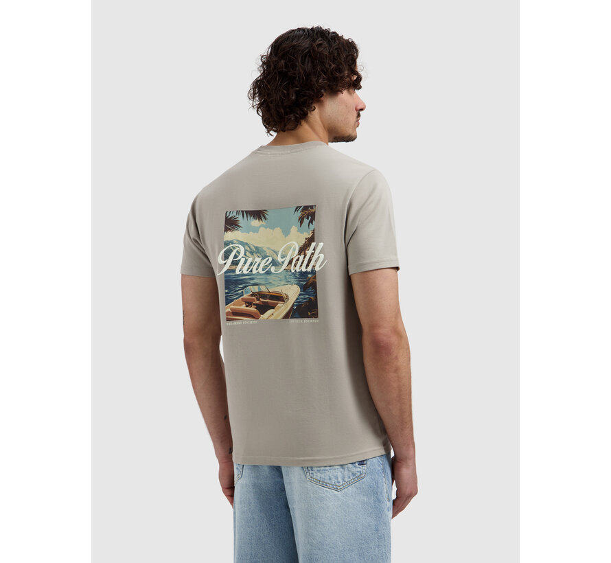 Pure Path T-shirt Riva Boat Taupe (26020105 - 53)