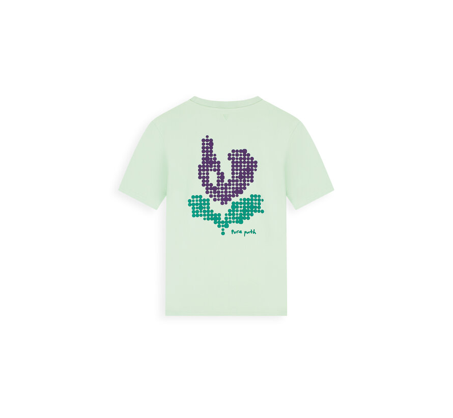 Pure Path T-shirt Pixel Flower Light Green (26020106 - 13)