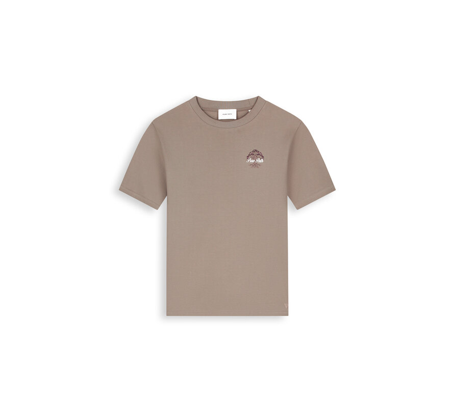 Pure Path T-shirt Rooted Tree Taupe (26030102 - 53)