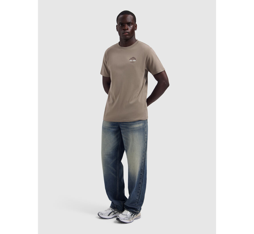 Pure Path T-shirt Rooted Tree Taupe (26030102 - 53)
