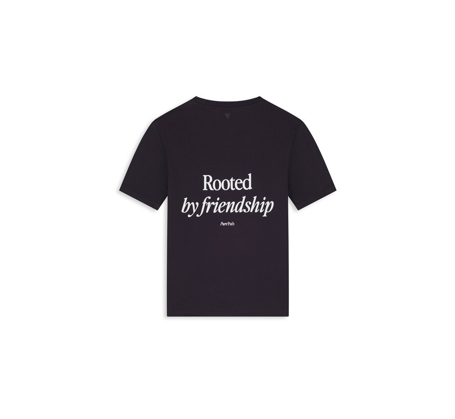 Pure Path T-shirt Rooted By Friendship Dark Brown (26030108 - 96)