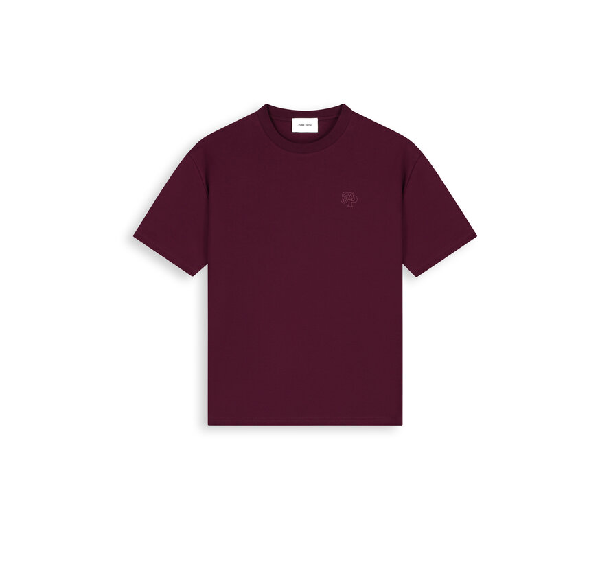 Pure Path T-shirt Essential Initials Wine (26030112 - 107)