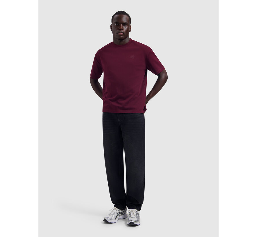 Pure Path T-shirt Essential Initials Wine (26030112 - 107)