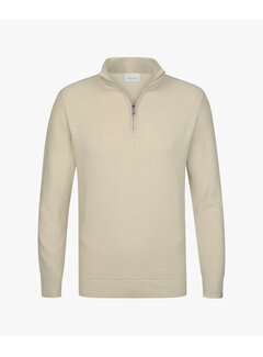 Profuomo Half Zip Pullover Structure Off White (PPXJ10002B)