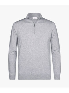 Profuomo Half Zip Pullover Light Grey (PP2J00010B)