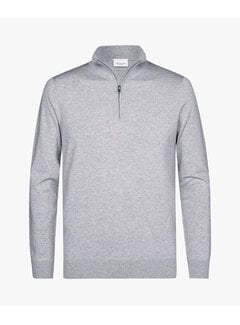 Profuomo Profuomo Half Zip Pullover Light Grey (PP2J00010B)