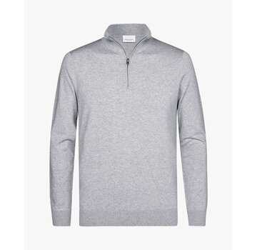 Profuomo Half Zip Pullover Light Grey (PP2J00010B)
