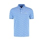 Fellows United Polo Abstract Print Mid Blue (61.3644 - 116)