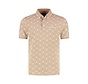 Fellows United Polo Abstract Print Mid Brown (61.3644 - 143)