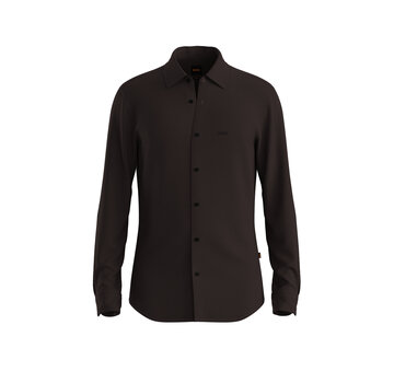 HUGO BOSS Hugo Boss Orange Overhemd Mysoft_2_M Slim Fit Dark Brown (50519748 - 207)