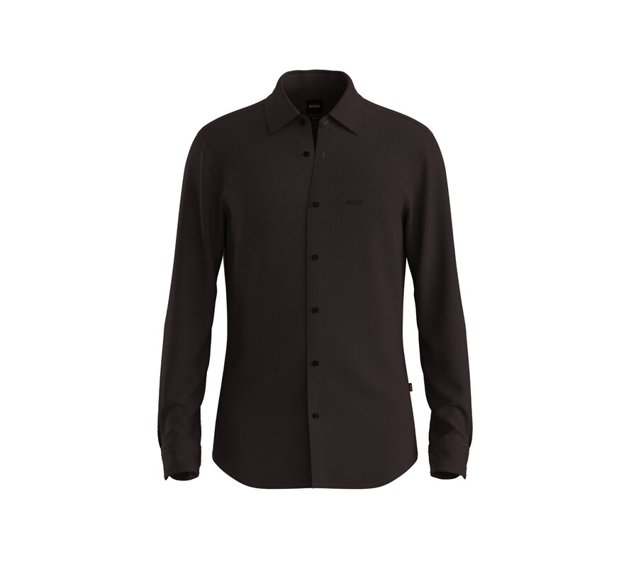Hugo Boss Orange Overhemd Mysoft_2_M Slim Fit Dark Brown (50519748 - 207)