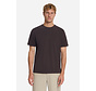 No Excess T-Shirt Crewneck Solid Basic Stretch Dark Brown (33340703SN - 042)
