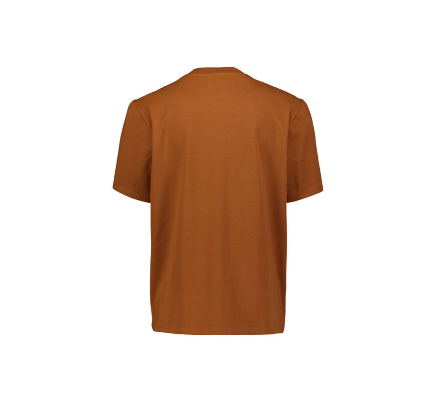 No Excess T-Shirt Crewneck Solid Basic Stretch Caramel (33340703SN - 048)