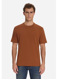 No Excess No Excess T-Shirt Crewneck Solid Basic Stretch Caramel (33340703SN - 048)