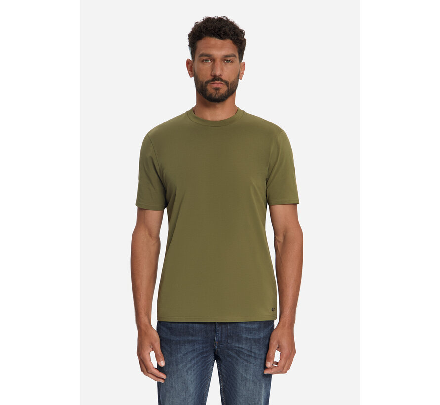 No Excess T-Shirt Crewneck Solid Basic Stretch Moss (33340703SN - 152)