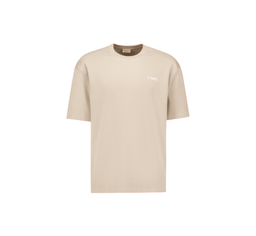 No Excess T-shirt Crewneck Graphic Back print Stone (33340712 - 014)
