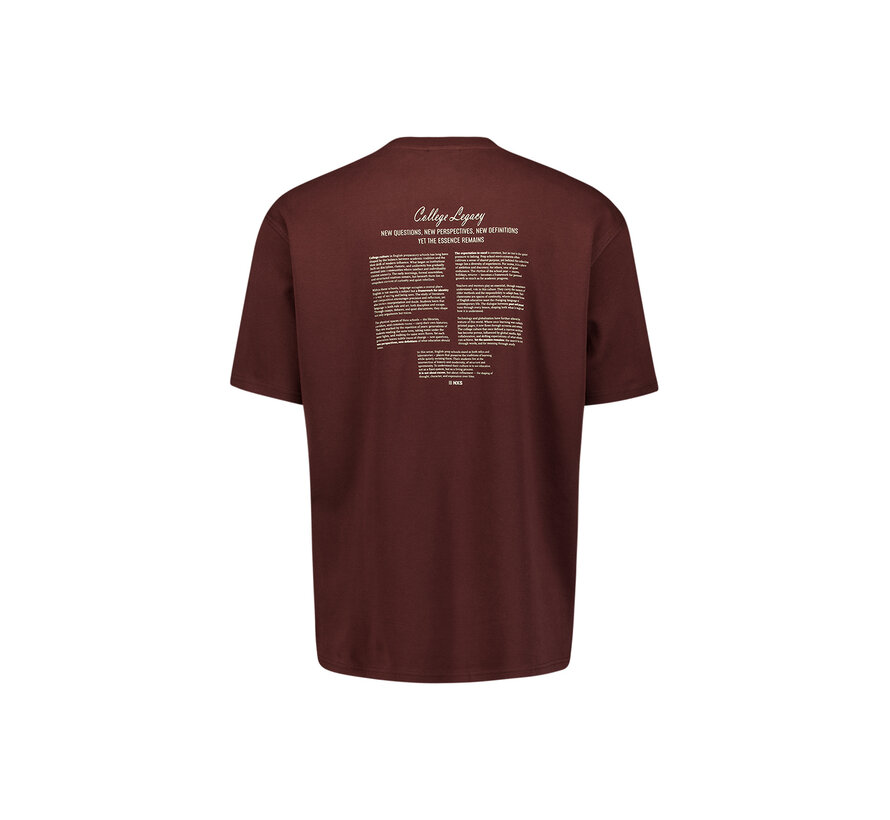 No Excess T-shirt Crewneck Graphic Back print Dark Brown (33340712 - 042)