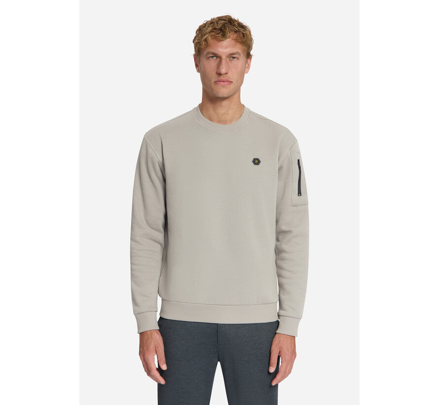 No Excess Sweater Crewneck Brushed Inside Clay (33130857 - 018)