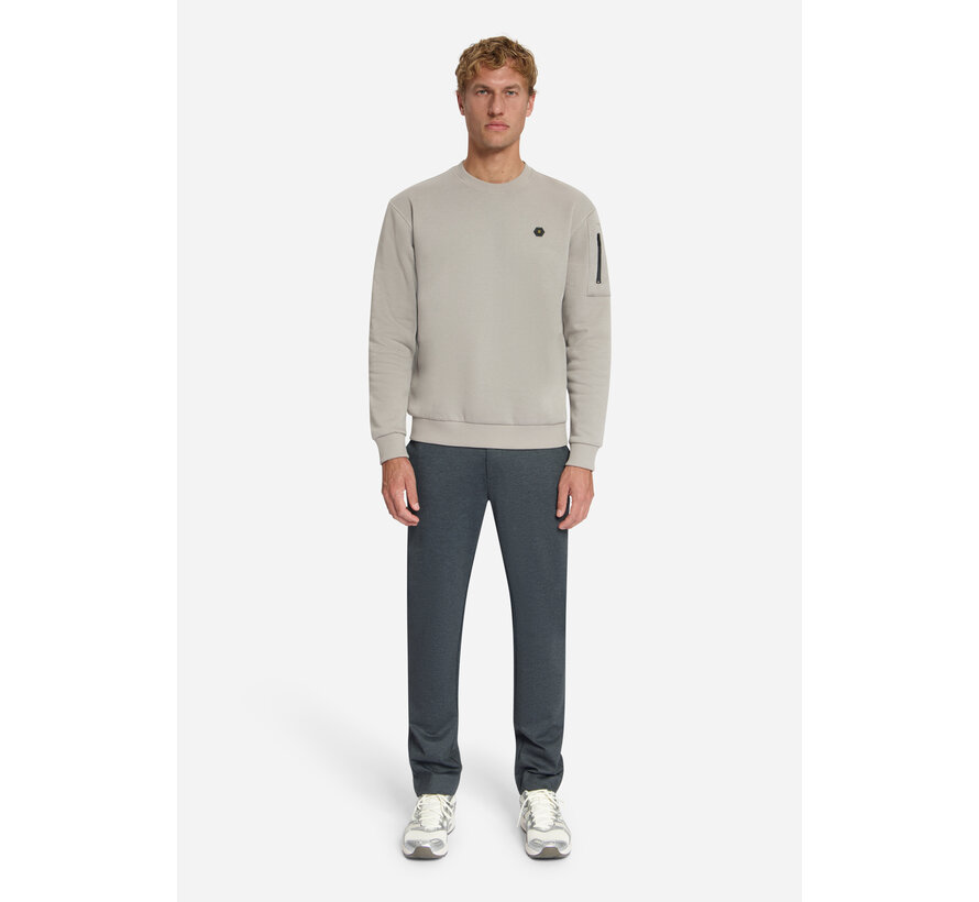 No Excess Sweater Crewneck Brushed Inside Clay (33130857 - 018)