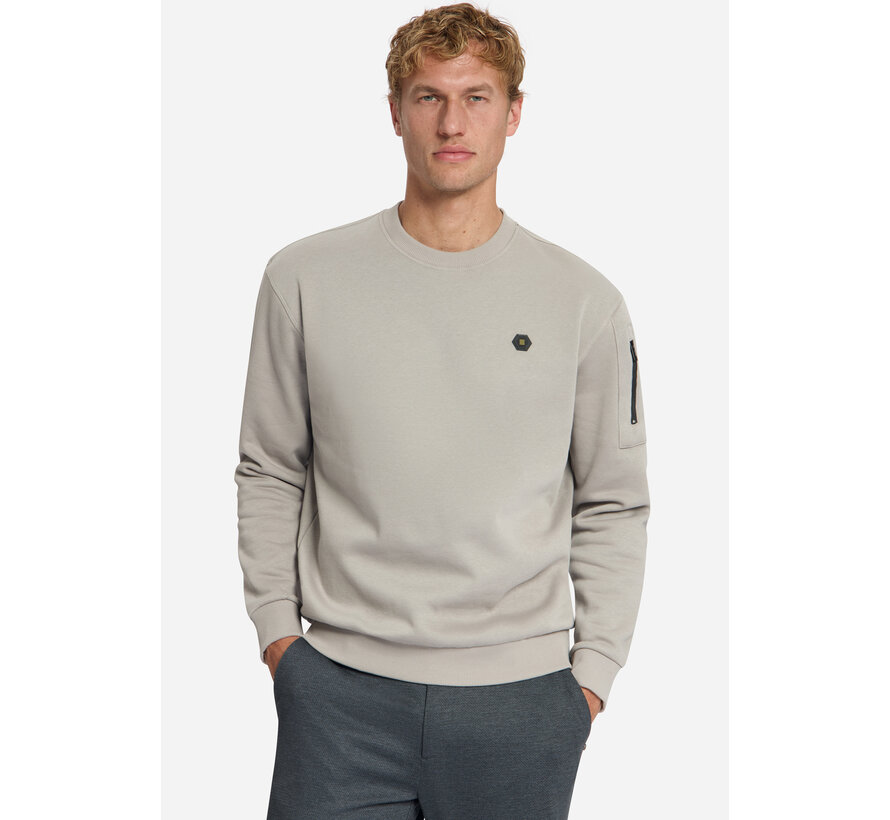 No Excess Sweater Crewneck Brushed Inside Clay (33130857 - 018)