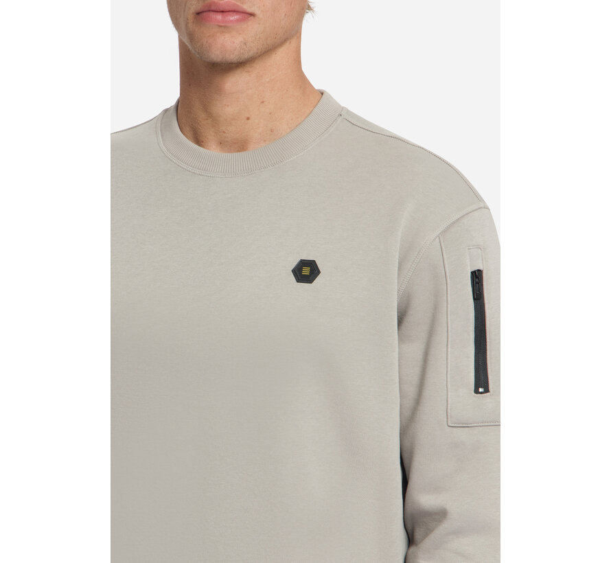 No Excess Sweater Crewneck Brushed Inside Clay (33130857 - 018)