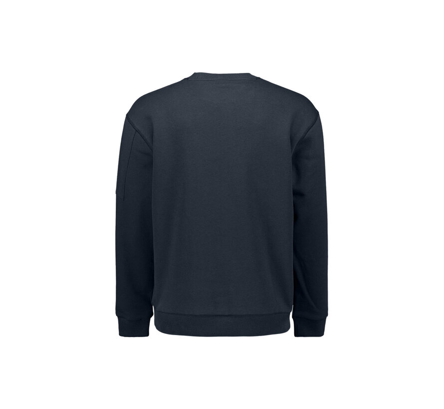 No Excess Sweater Crewneck Brushed Inside Dark Night (33130857 - 178)