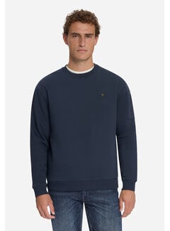 No Excess No Excess Sweater Crewneck Brushed Inside Dark Night (33130857 - 178)
