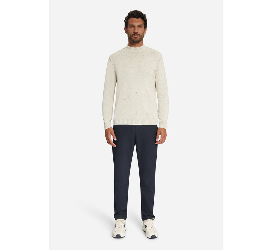 No Excess Pullover Turtle Neck Melange Neps With Wool Stone (33210812 - 014)