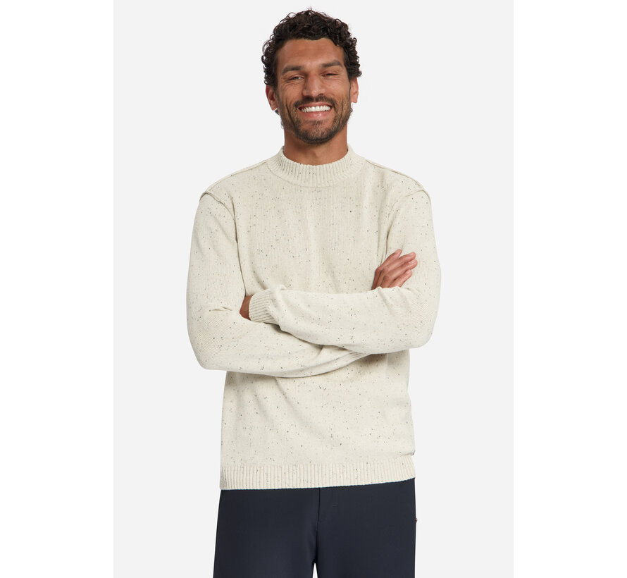 No Excess Pullover Turtle Neck Melange Neps With Wool Stone (33210812 - 014)