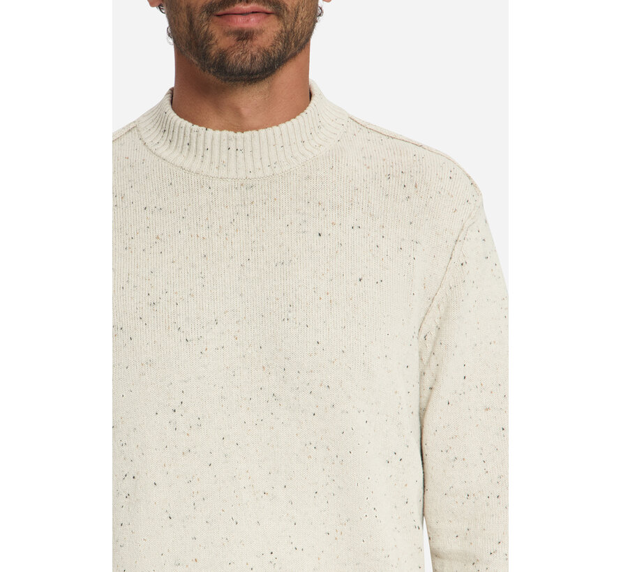 No Excess Pullover Turtle Neck Melange Neps With Wool Stone (33210812 - 014)