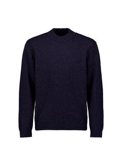 No Excess No Excess Pullover Turtle Neck Melange Neps With Wool Dark Night (33210812 - 178)