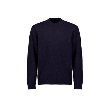 No Excess Pullover Turtle Neck Melange Neps With Wool Dark Night (33210812 - 178)