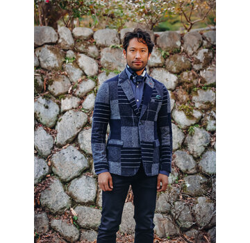 A Fish Named Fred Colbert Patchwork Nav (34.113 - 604)
