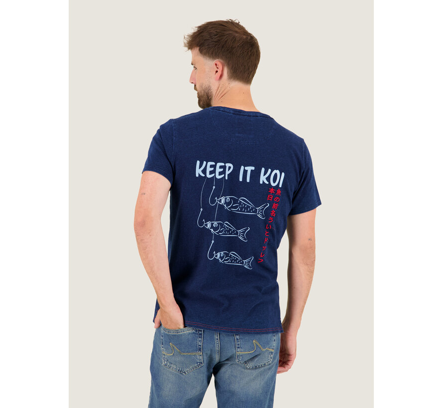 A Fish Named Fred T-shirt Keep It Koi Navy (34.401 - 604)