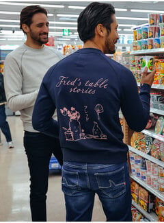A Fish Named Fred A Fish Named Fred Sweater Table Stories Navy (34.508 - 604)