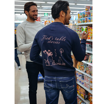 A Fish Named Fred A Fish Named Fred Sweater Table Stories Navy (34.508 - 604)