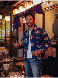 A Fish Named Fred A Fish Named Fred Overshirt / Jas Graphic Navy (34.173 - 604)