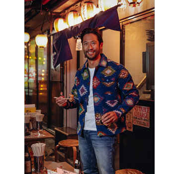 A Fish Named Fred A Fish Named Fred Overshirt / Jas Graphic Navy (34.173 - 604)