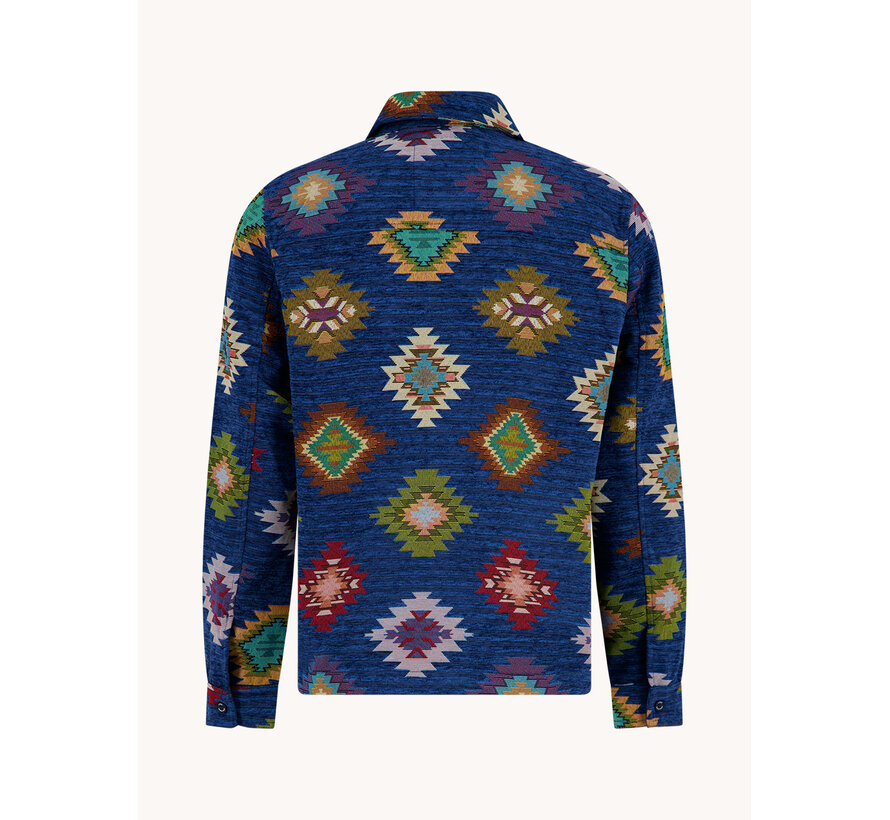 A Fish Named Fred Overshirt / Jas Graphic Navy (34.173 - 604)