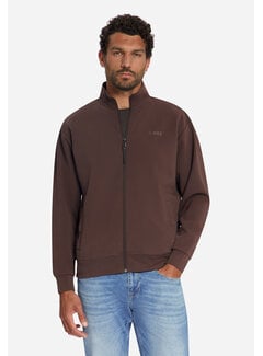 No Excess Sweat Vest Full Zip SU Collar Dark Brown (33100801 - 042)