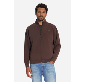 No Excess Sweat Vest Full Zip SU Collar Dark Brown (33100801 - 042)