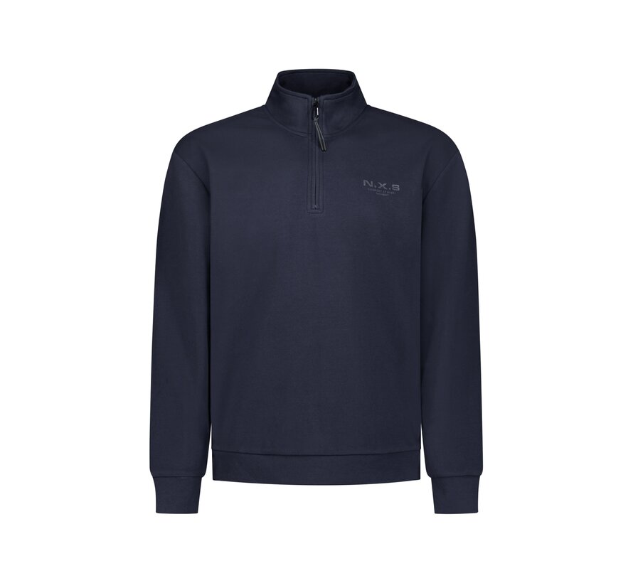 No Excess Half Zip Sweater Dark Night (33100804 - 178)