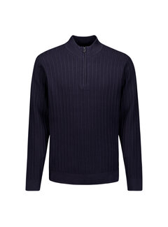 No Excess No Excess Half Zip Trui Drop Needle Dark Night (33230824 - 078)