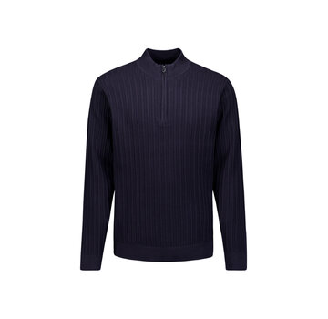 No Excess No Excess Half Zip Trui Drop Needle Dark Night (33230824 - 078)
