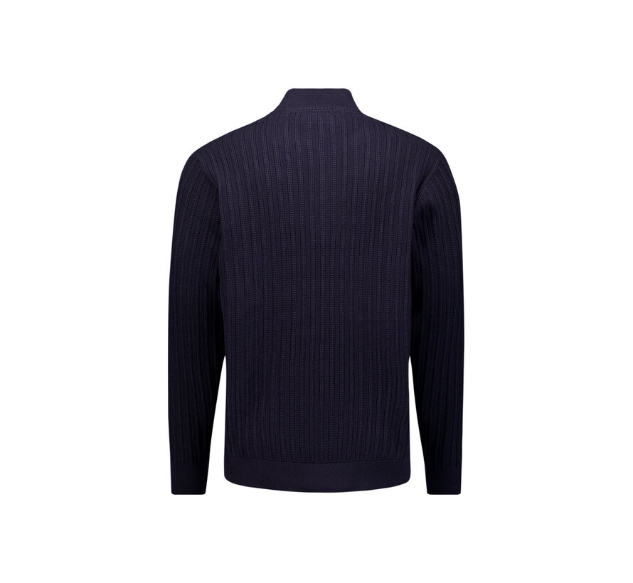 No Excess Half Zip Trui Drop Needle Dark Night (33230824 - 078)