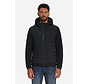 No Excess Jas Short Fit Sealed Hooded Knitted Mix Black (33630819SN - 020)