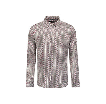 No Excess Overhemd Jersey Allover Printed White (33430813 - 010)