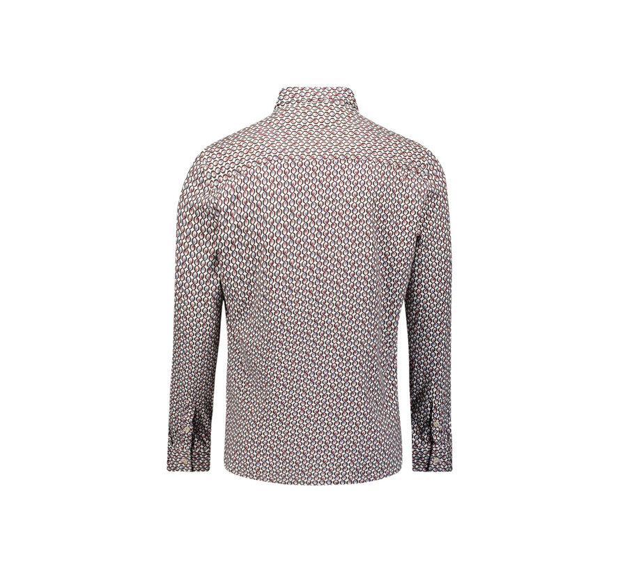 No Excess Overhemd Jersey Allover Printed White (33430813 - 010)