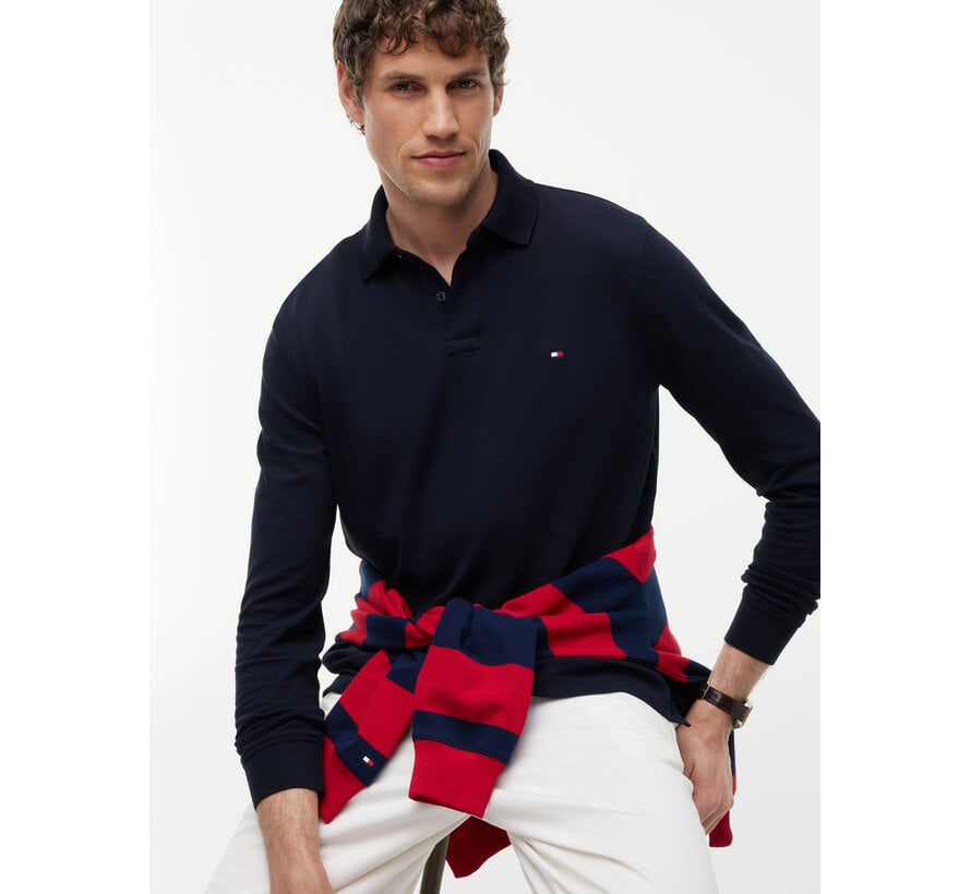 Tommy Hilfiger Longsleeve Polo Regular Fit Aegean Navy Blue (MW0MW20183 - DW5)